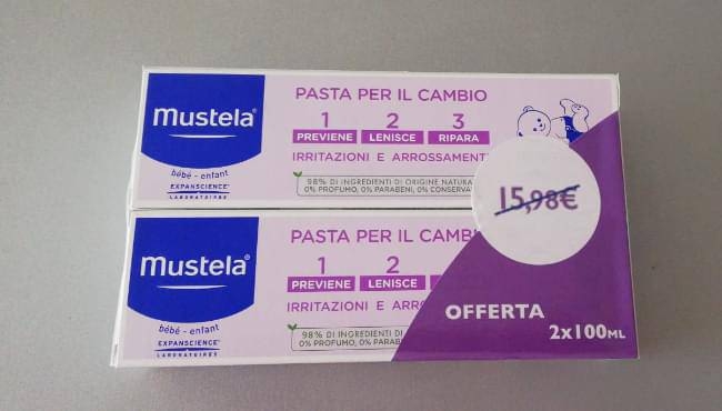 Pasta per il cambio bimbo Mustela